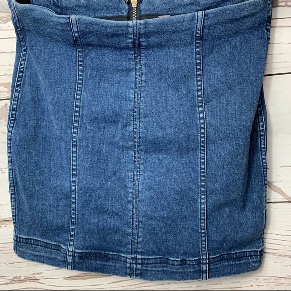 Free People Modern Femme Denim Mini Skirt - Picture 3 of 7